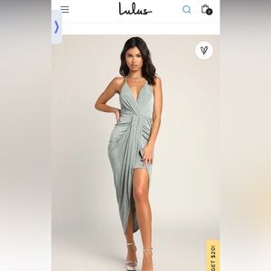 Lulus Sage Green dress
